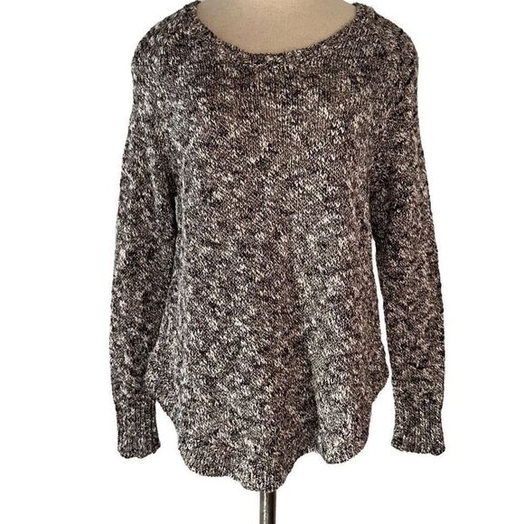 Eileen Fisher Womens Linen Blend Modern Marled Knit Longsleeve Sweater Small - Picture 1 of 10